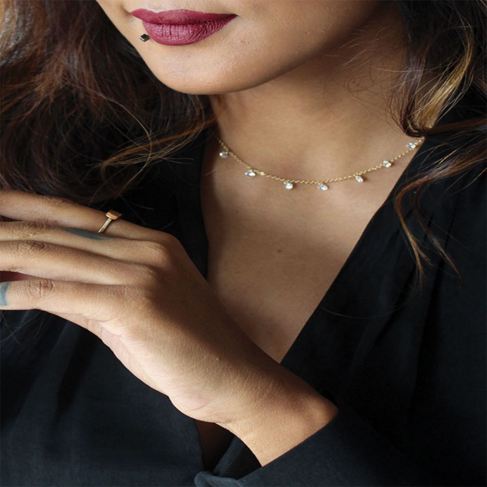 Pure Elegance Crystal Drop Back Necklace – Ettika