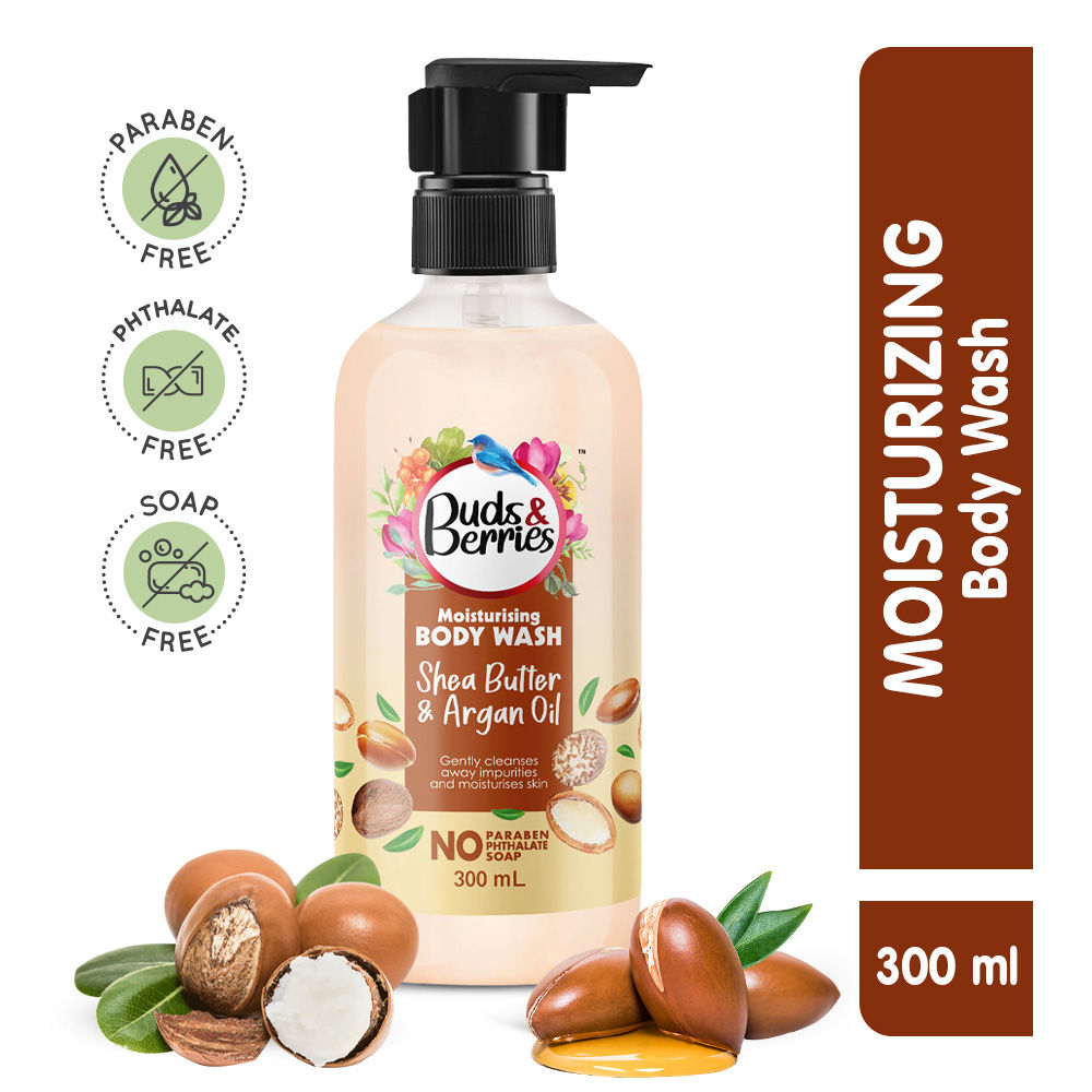 Buds & Berries Moisturising Shea Butter & Argan Oil Body Wash Buy Buds