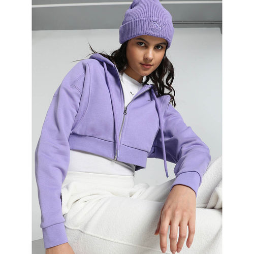 Buy Puma The Fast Race Women's Relaxed Fit Purple Jacket Online