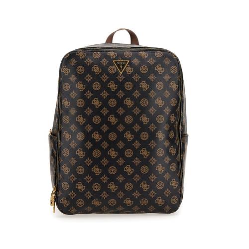 Buy Guess Men Brown Printed Backpack Online display picture 1