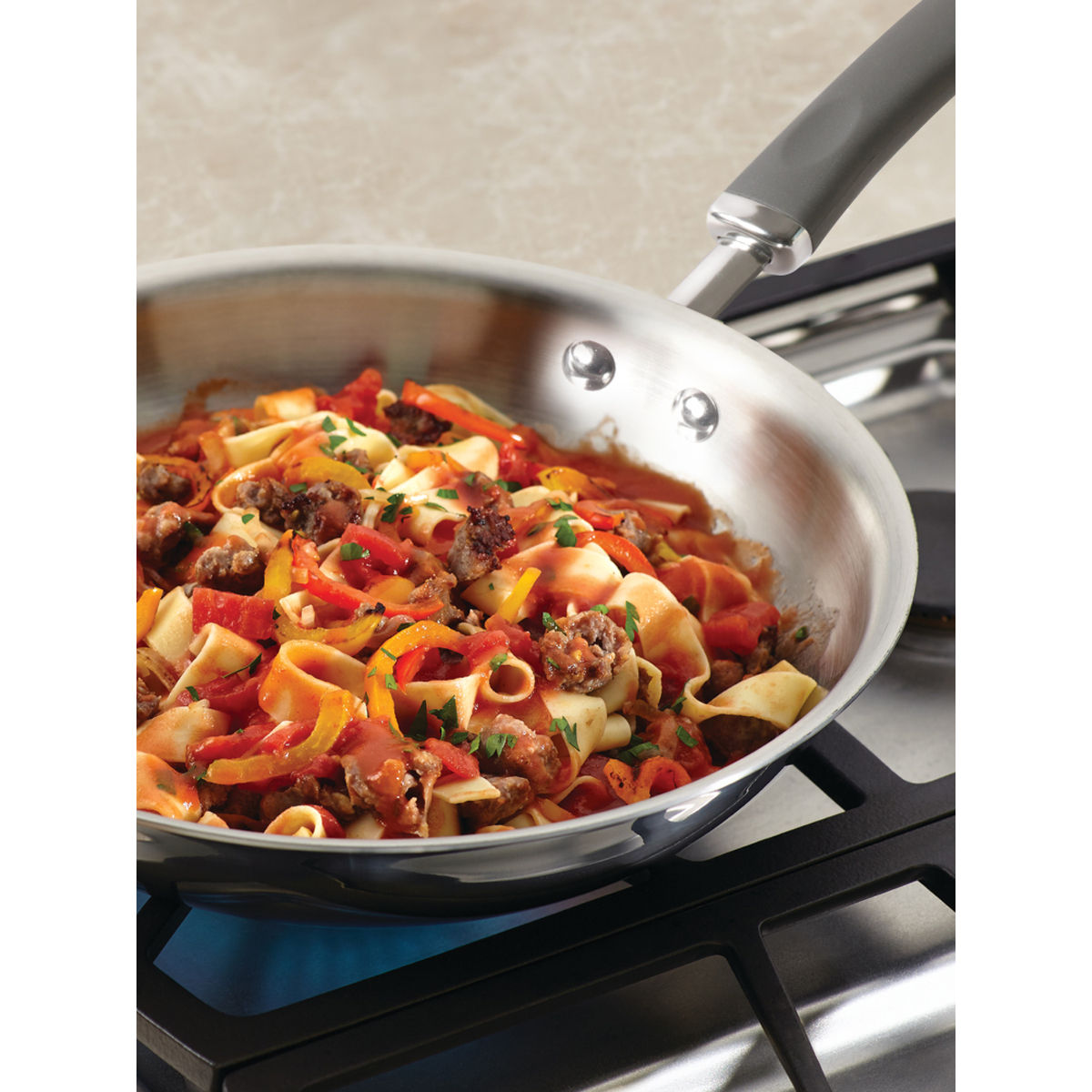 Meyer Trivantage Stainless Steel Triply Cookware Open Frypan (24Cm