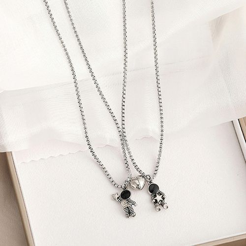 Buy Yellow Chimes Set of Silver-Plated Hanging Magnetic Couple