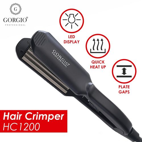 Gorgio Professional High Performance Hair Crimper - HC1200: Buy Gorgio  Professional High Performance Hair Crimper - HC1200 Online at Best Price in  India | Nykaa