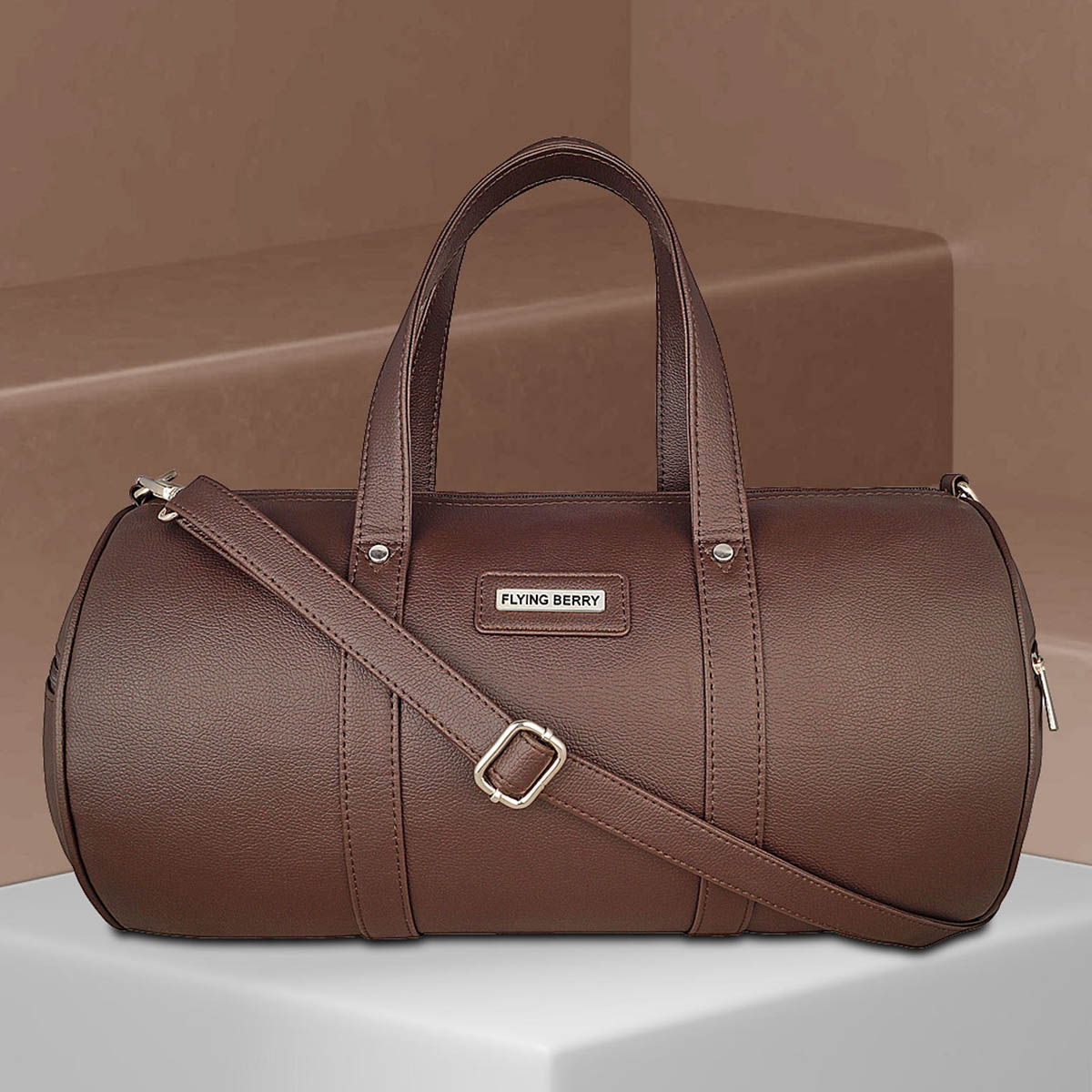 FLYING BERRY Unisex Brown Duffle Bag Buy FLYING BERRY Unisex Brown