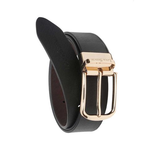 Buy LOUIS STITCH Men's Italian Leather Belt For Men's With Rotating Golden  Buckle Black & Brown Width 1.35 (35 mm) Length 34 inch (Italy_PLGD) at