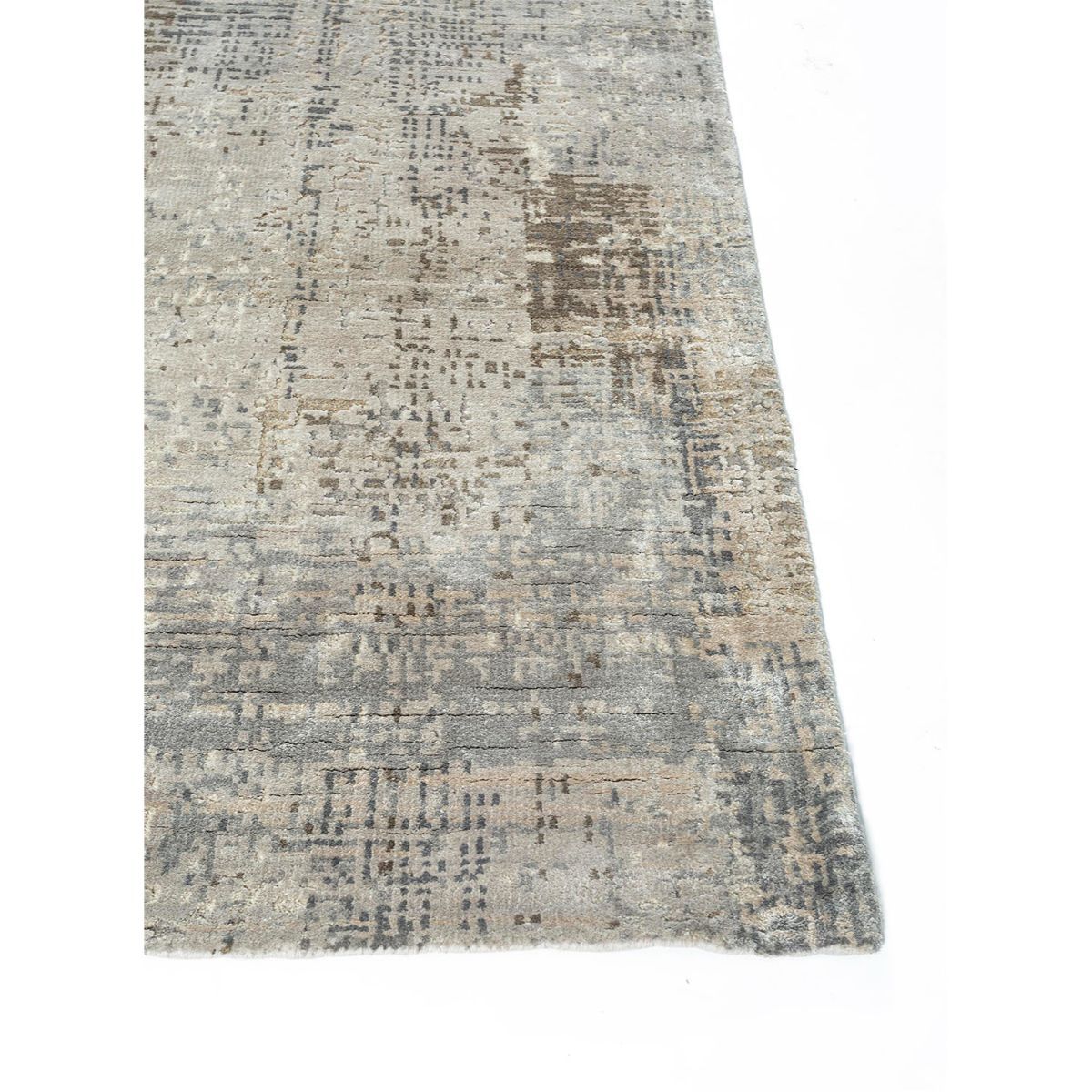 Jaipur Rugs Hand Knotted Rectangle 4X6 Feet Wool and Bamboo Silk Modern