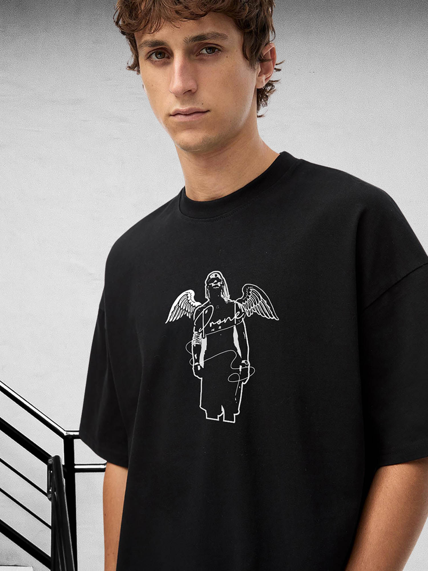 Buy PRONK Toughness Men Oversized Printed T-Shirt Online