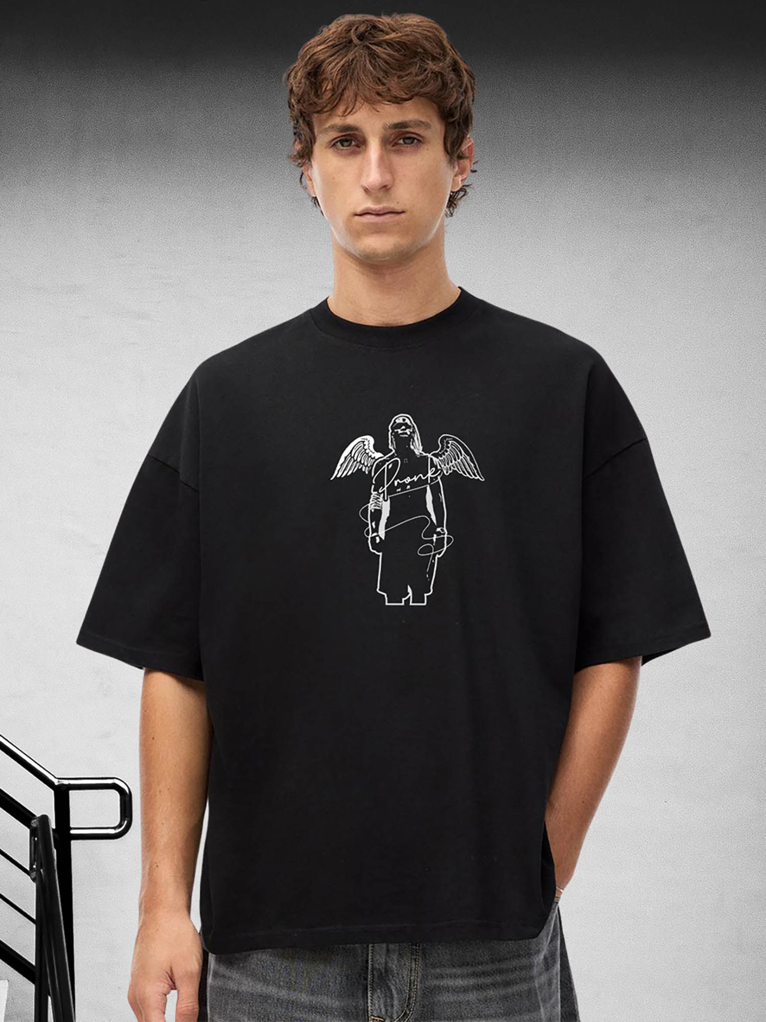 Buy PRONK Toughness Men Oversized Printed T-Shirt Online