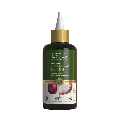 Lotus Botanicals Red Onion Hair Fall Control Hair Oil: Buy Lotus Botanicals  Red Onion Hair Fall Control Hair Oil Online at Best Price in India | Nykaa