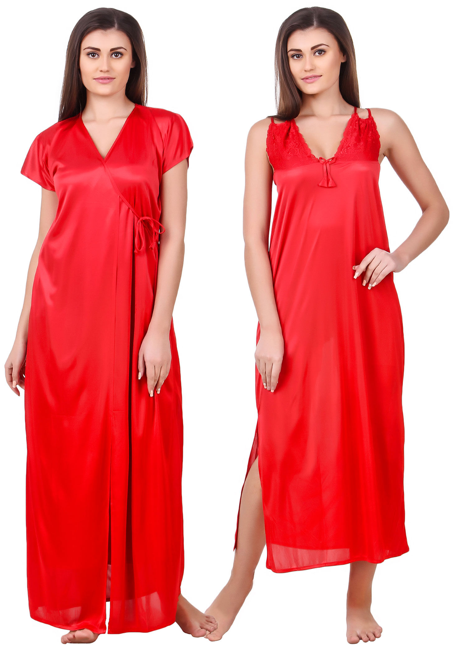 Fasense Exclusive Women Satin Nightwear Sleepwear 6 Pcs Set at Rs  1299/piece, Bra And Panties Set in Bengaluru