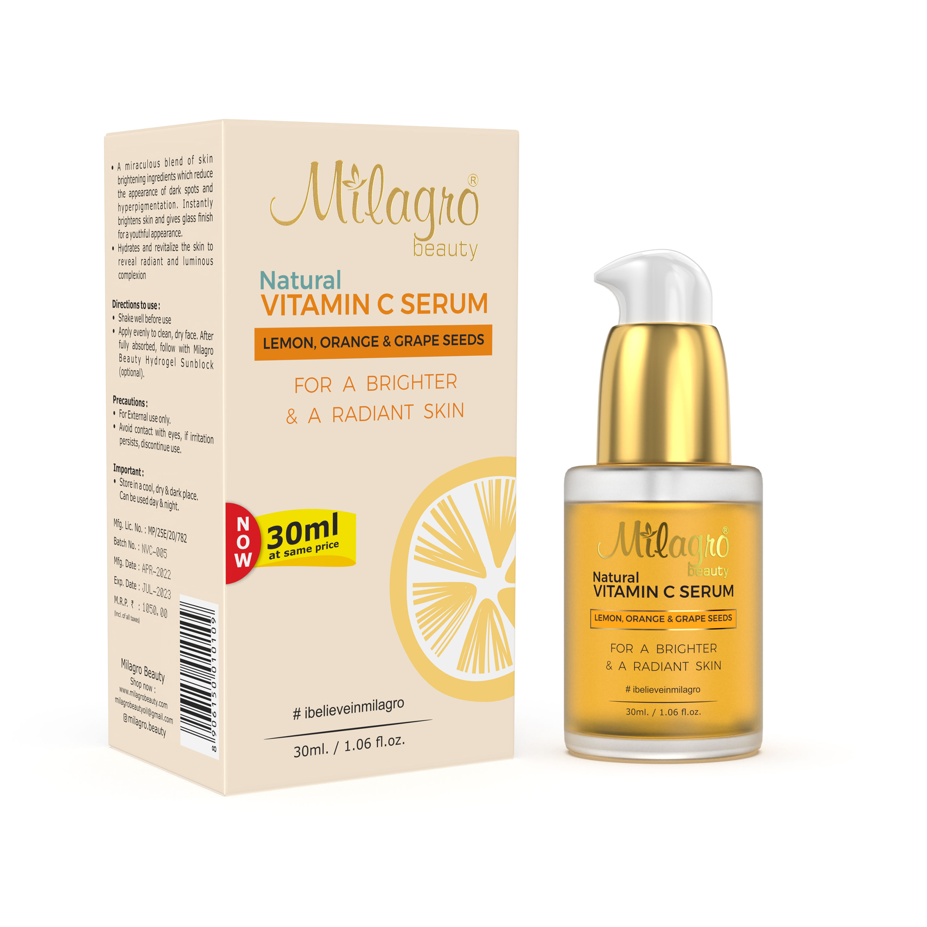 Milagro Beauty Vitamin C Serum