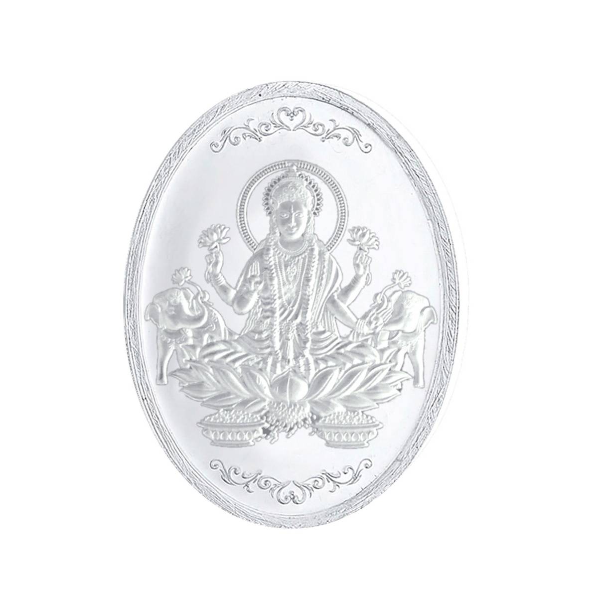 Sri Jagdamba Pearls 20 Grams 99.9% Laxmi Oval Silver Coin