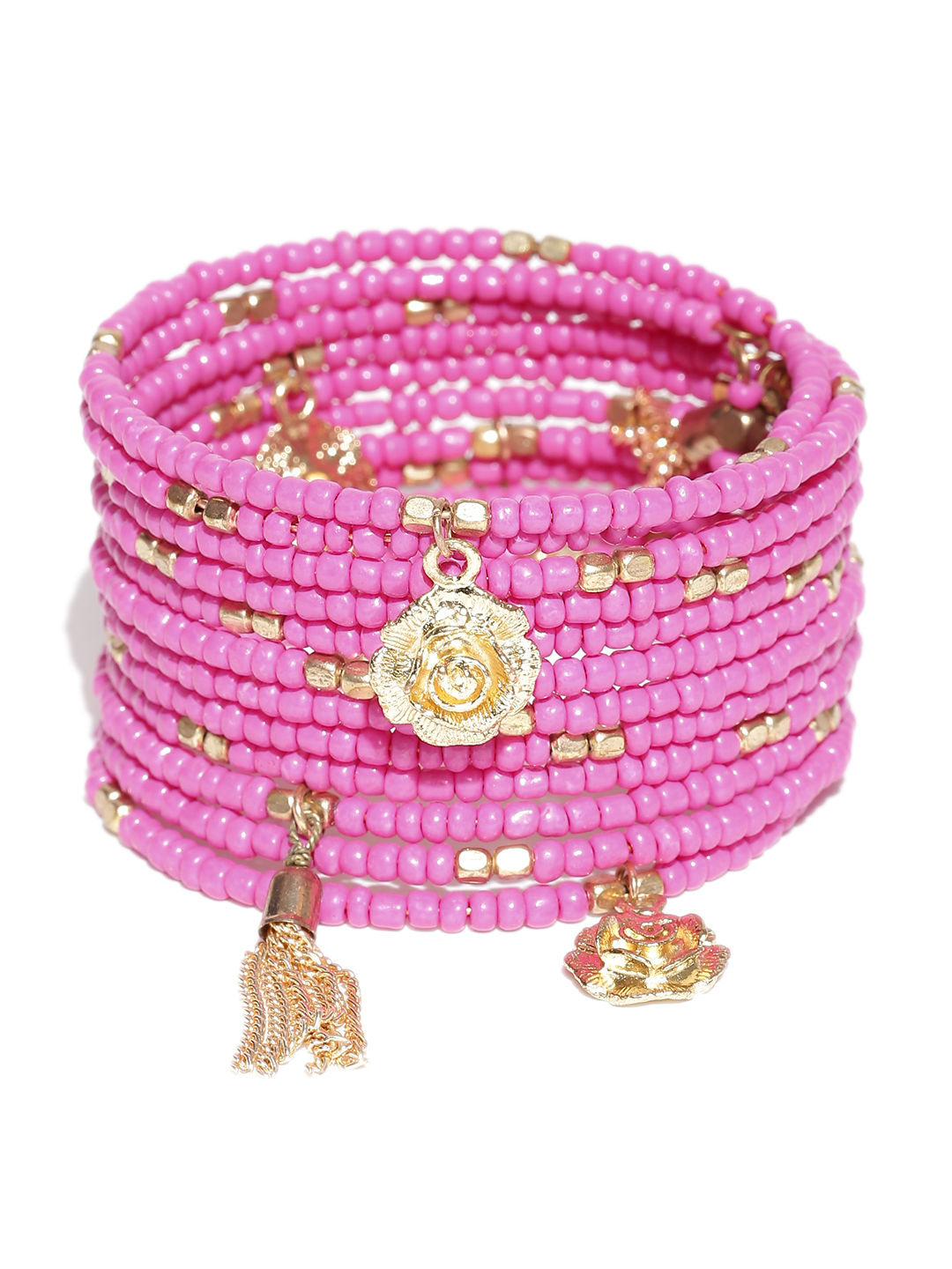 Millenia bracelet Octagon cut Pink Rhodium plated  Swarovski