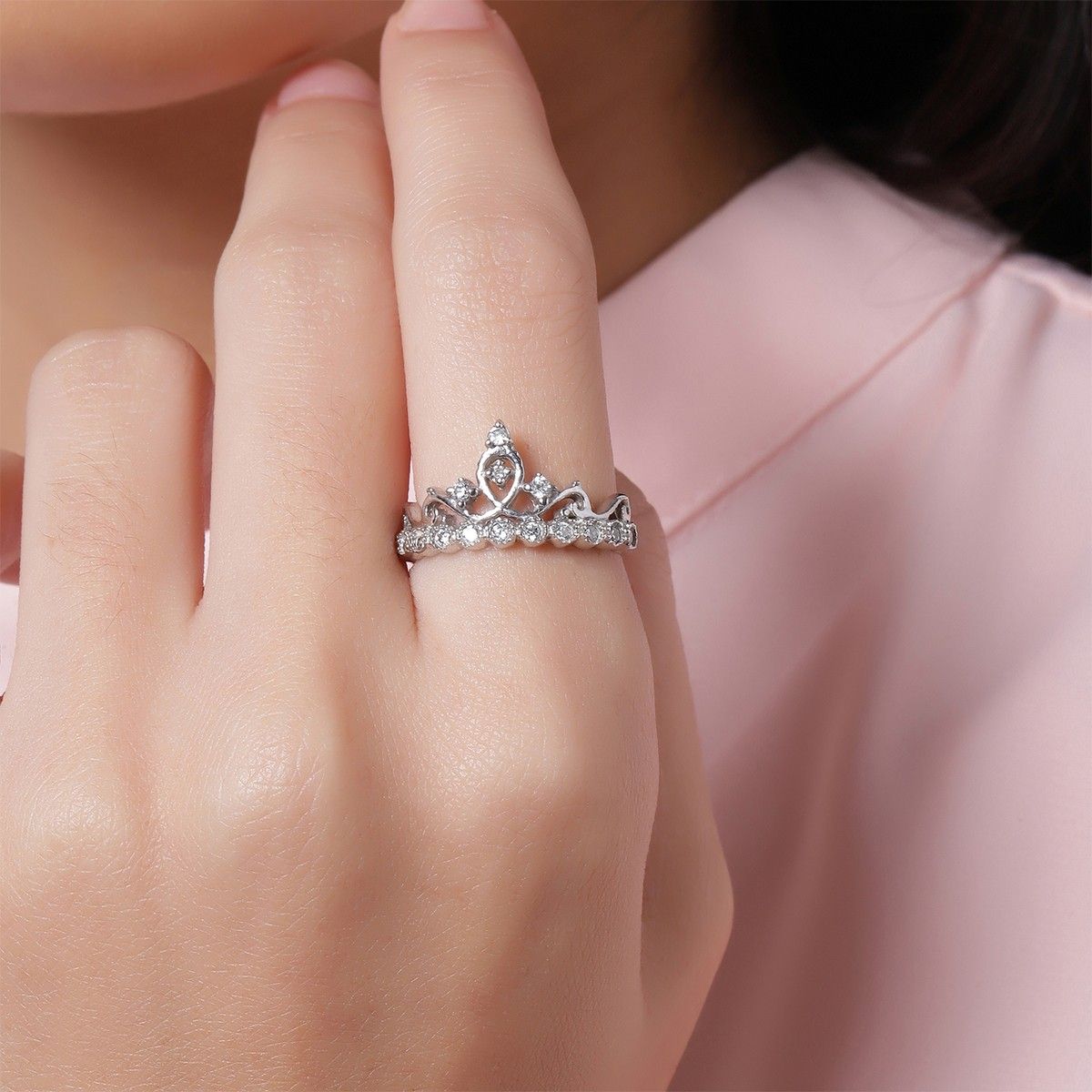 La Monada 51mm-57mm Silver Ring 925 Korean Rings For Women Silver 925  Sterling Jewelry Plain Stylish Rings For Girls Beautiful - AliExpress