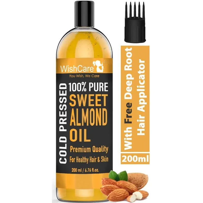 Wishcare 100% Pure Cold Pressed Badam Rogan Sweet Almond Oil for Healthy  Hair and Glowing Skin: Buy Wishcare 100% Pure Cold Pressed Badam Rogan  Sweet Almond Oil for Healthy Hair and Glowing