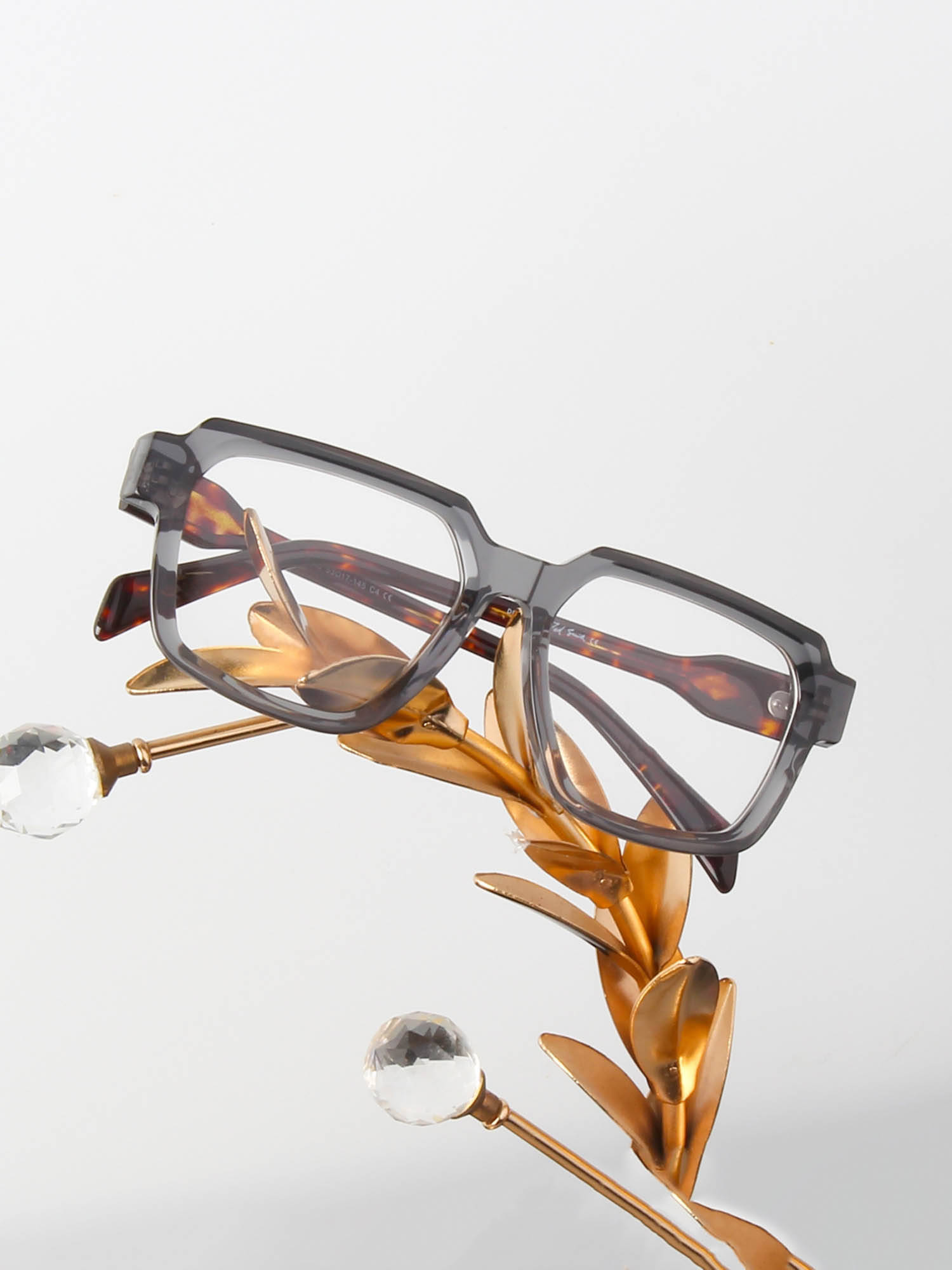TED SMITH Black Full Rim Rectangular Frames (LUCAS 3_C4)