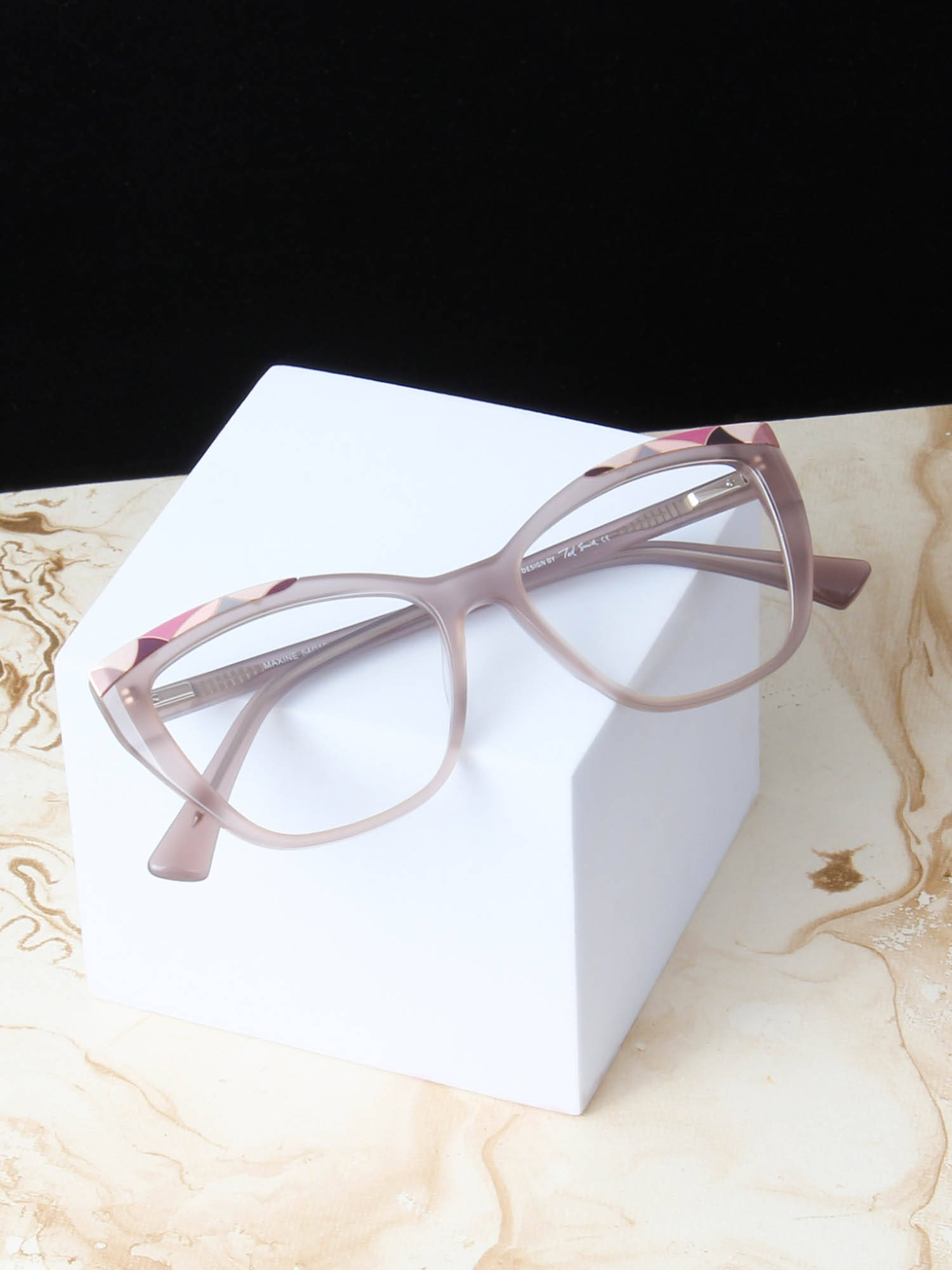 TED SMITH Pink Women Full Rim Cat Eye Spectacle Frames (MAXINE_C4)