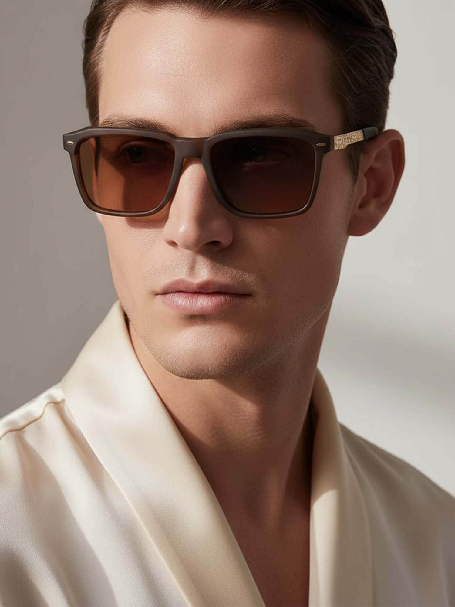 Buy Vintage Brown Square Sunglasses (Walk Col 206) (57) Online