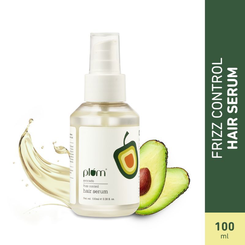 Plum Avocado Frizz-Control Sulphate Free & Paraben Free Hair Serum With Argan Oil For Smooth Hair