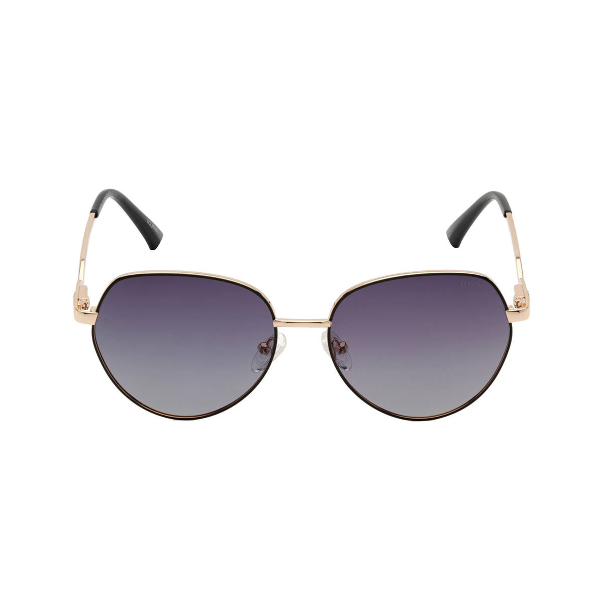 KOSCH ELEMENTE Women Gold/Black Sunglasses with Polarised Grey Lens (54)