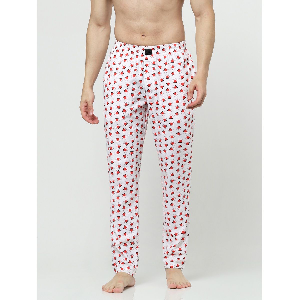 Buy Jack Jones White Printed Cotton Pyjamas Online