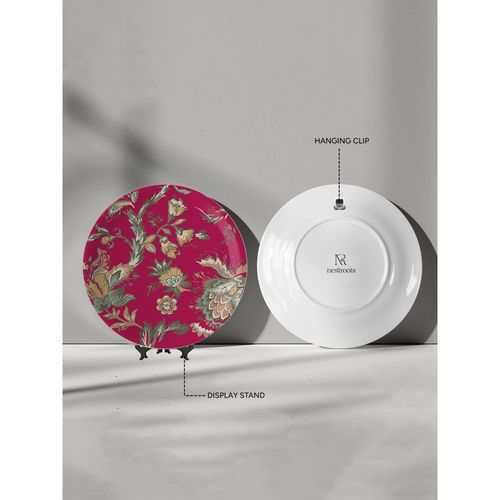 Buy Nestroots Ethnic Pink Wall Plate Online