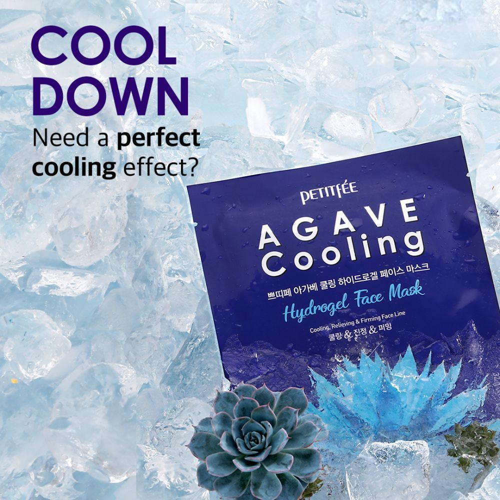 Petitfee Agave Cooling Hydrogel Face Mask Pack Of 5