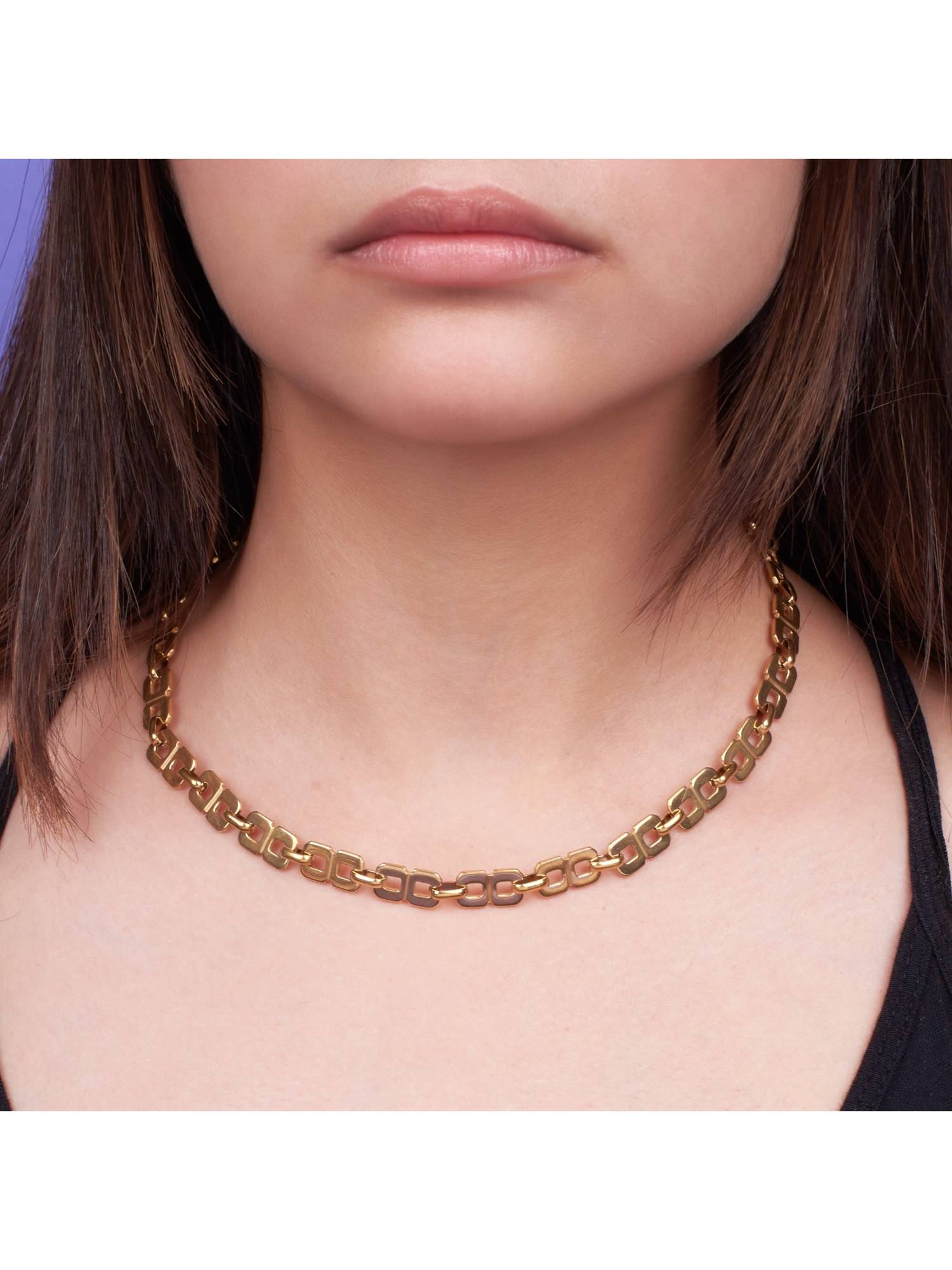 Salty Women Geometric Chain Gold Necklace