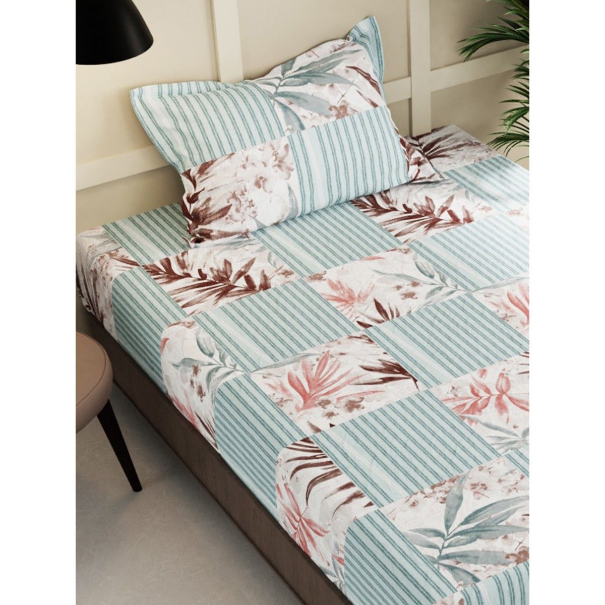 Kopa Micro Bedsheet With Pillow Cover Floral Multi Single Buy Kopa