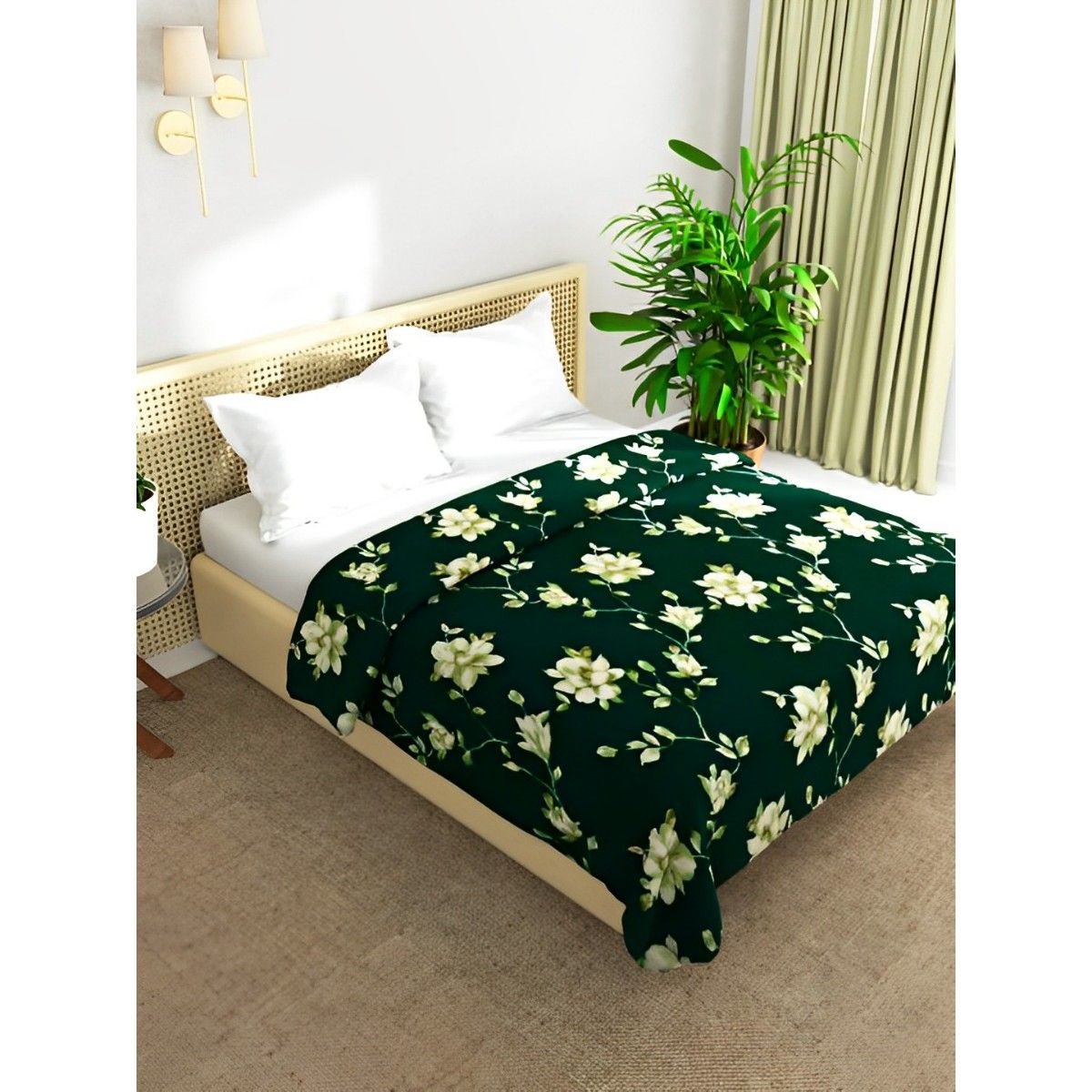 Buy KOPA Microfiber Double Bed Ac Blanket Pride Nature Dark Green