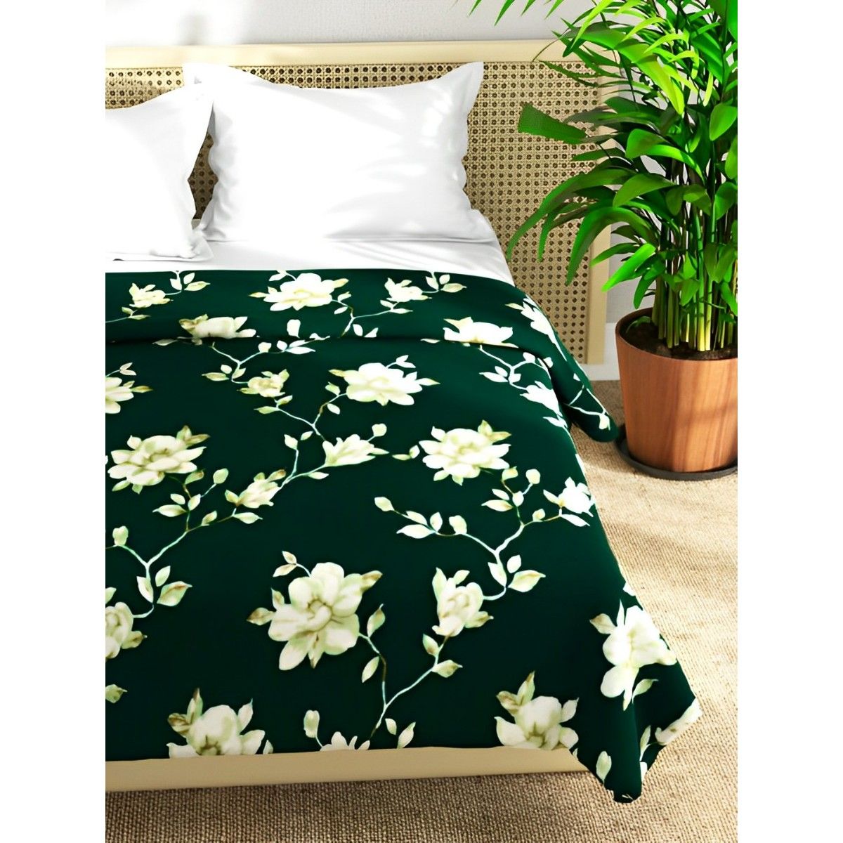 KOPA Microfiber Double Bed Ac Blanket Pride Nature Dark Green (Queen) Buy KOPA Microfiber