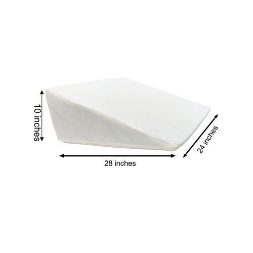 BIANCA White Orthopedic Wedge Pillow - Leg, Hip, Back & Knee Pain