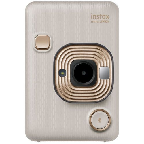 Fujifilm Instax Mini LiPlay Hybrid Instant Camera (Beige Gold)