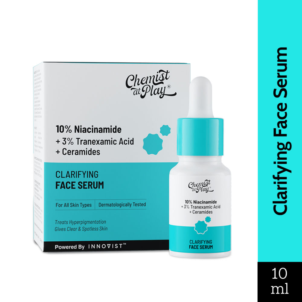 Chemist at Play Clarifying Serum, 10% Niacinamide, 3% Tranexamic Acid, For Clear & Spotless Skin