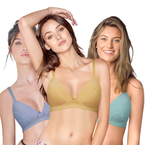 Buy SHYAWAY Women's Everyday Bras, Multicolor, Size - 32C at