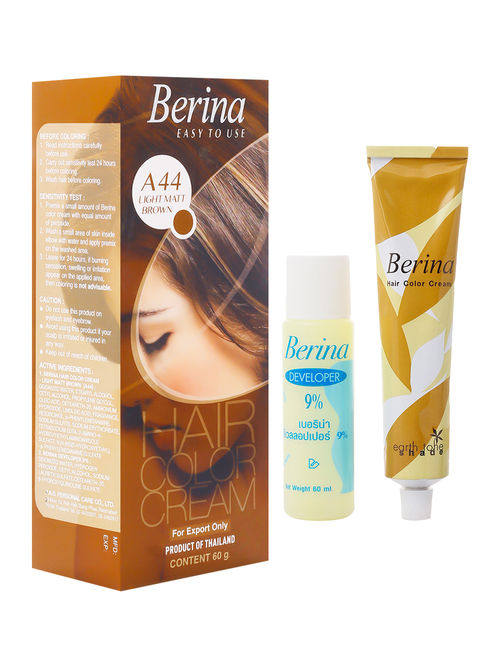Berina Hair Color Cream - Light Matt Brown: Buy Berina Hair Color Cream -  Light Matt Brown Online at Best Price in India | Nykaa