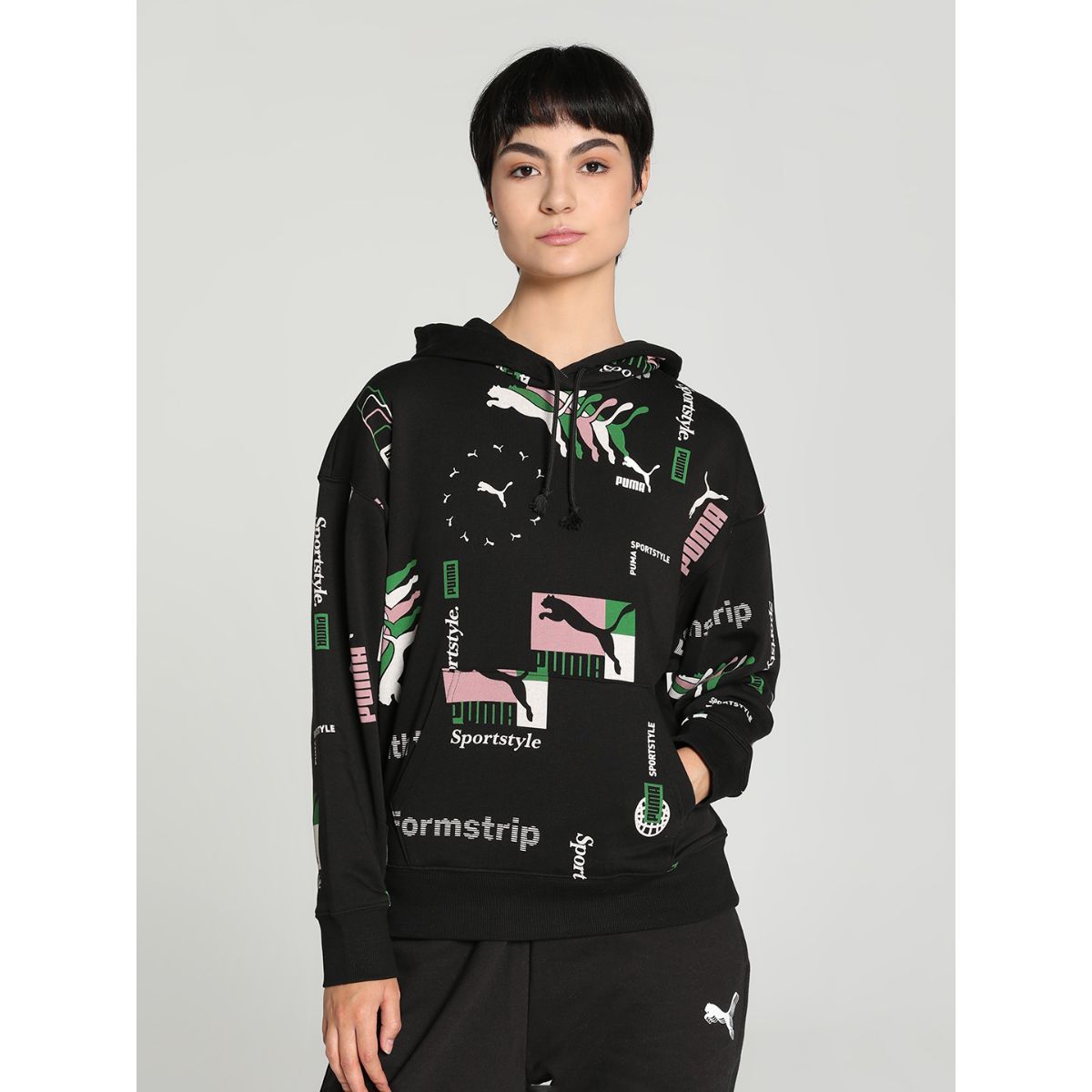 Black hoodie with I Love PA logo main image 0