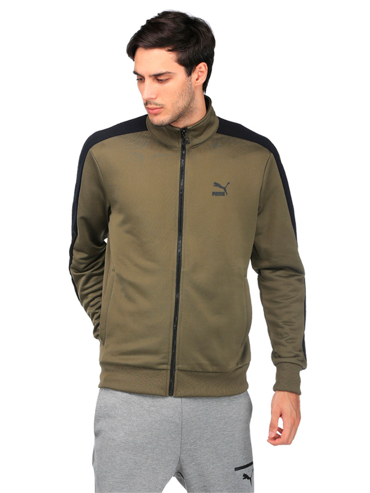 Buy Puma Men s Archive T7 Track Jacket Green Online