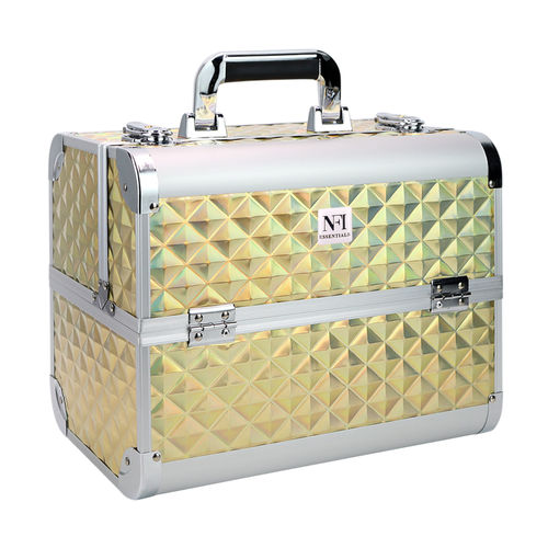 NFI Essentials Cosmetic Box Makeup Bag Vanity Kit Travel Organiser Big Box  Aluminium: Buy NFI Essentials Cosmetic Box Makeup Bag Vanity Kit Travel  Organiser Big Box Aluminium Online at Best Price in