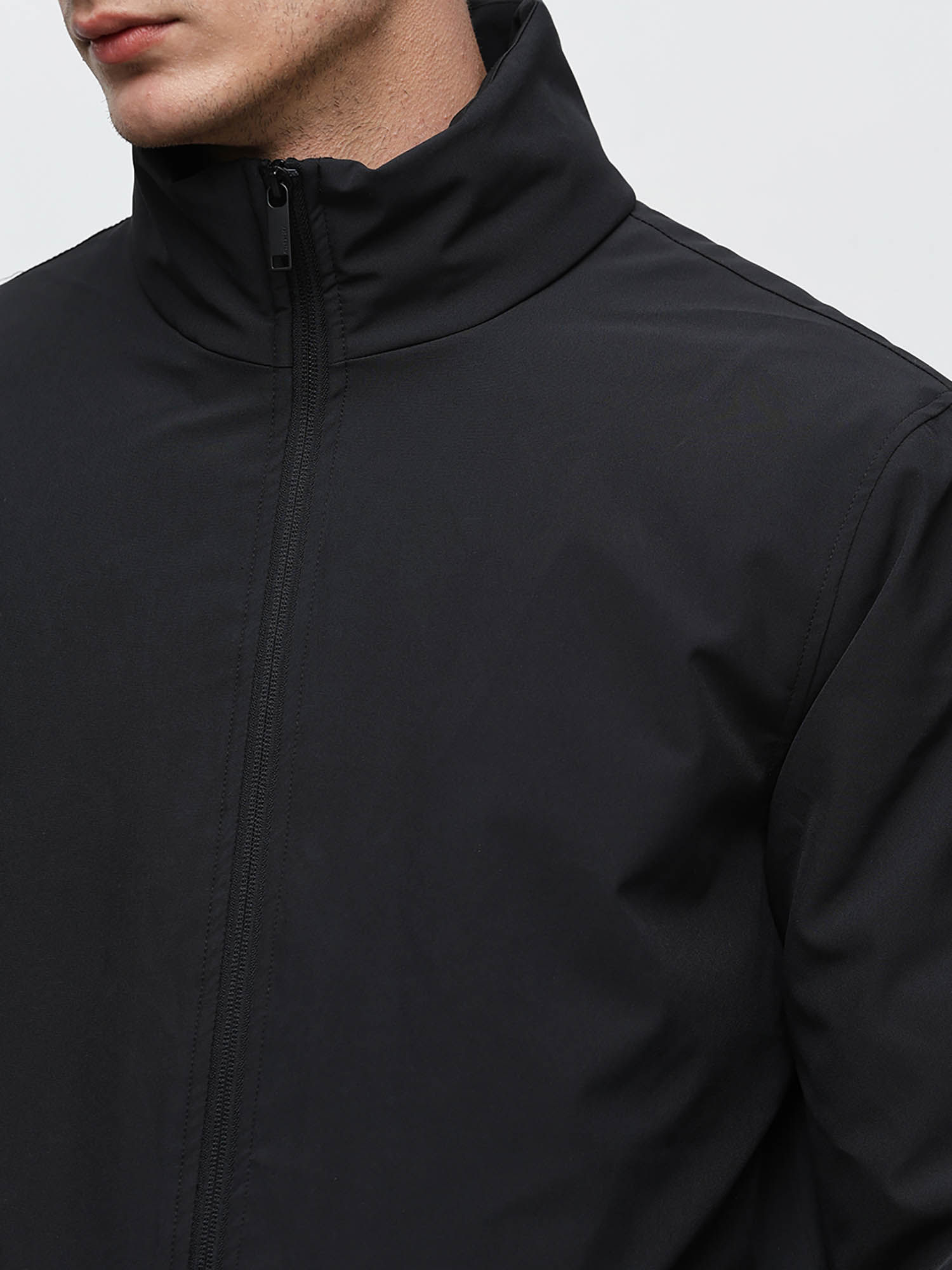 ジャケット・アウター fekete high-neck jacket Buy Selected Black High Neck Padded Jacket Online