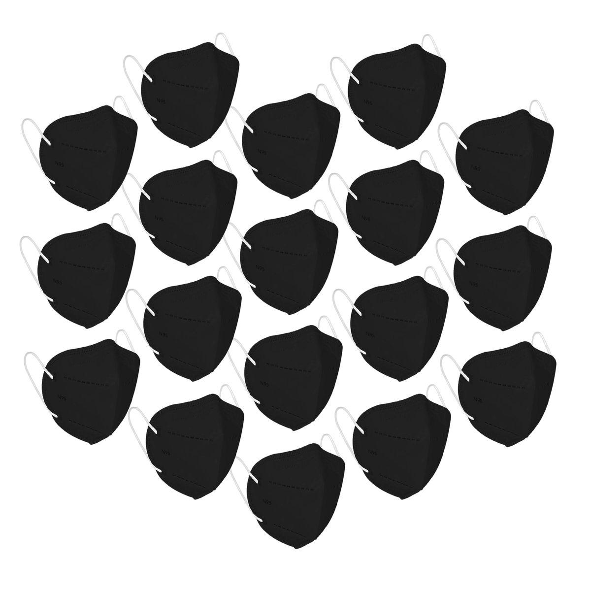 Buy OOMPH Pack Of 100 Kn95/n95 Antipollution Reusable 5layer Mask