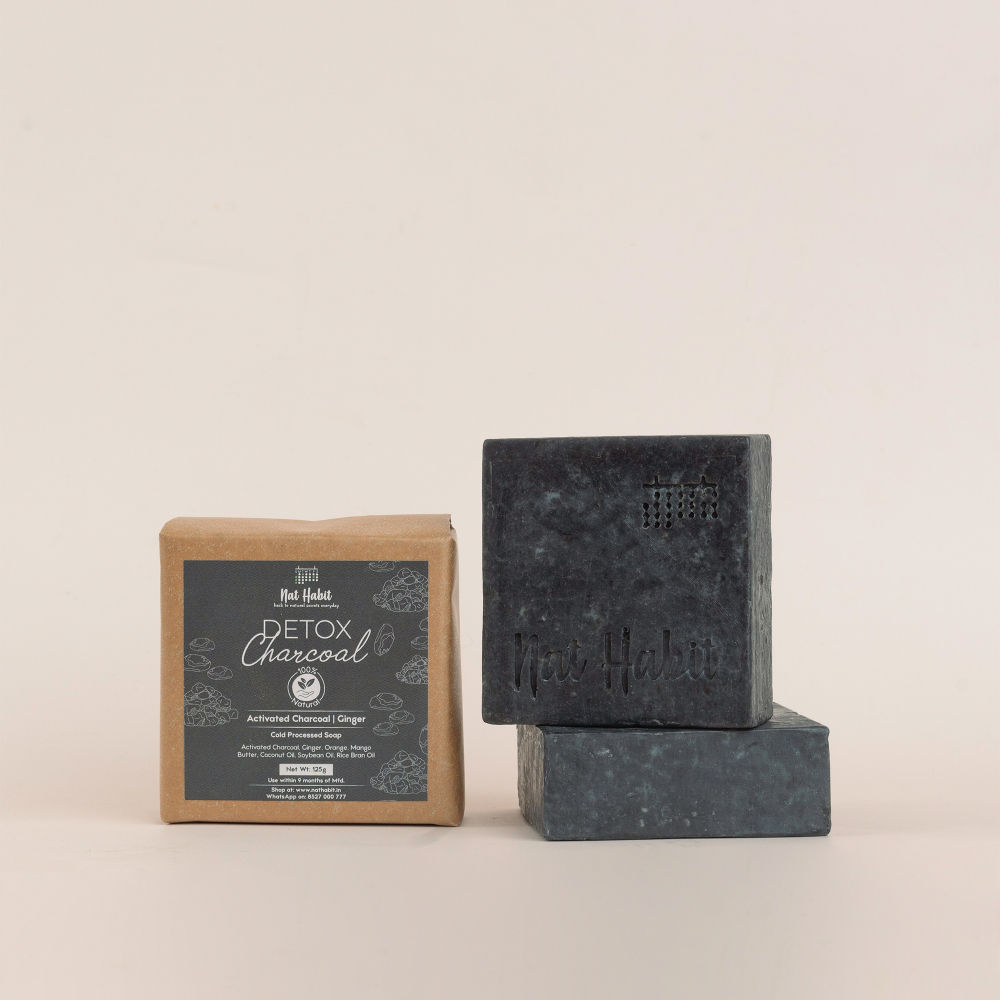 Nat Habit Fresh Activated Charcoal & Sandalwood Soaps: Buy Nat Habit ...