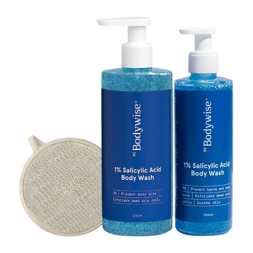 Be Bodywise 1% Salicylic Acid Big Body Wash & Loofah - Pack Of 2