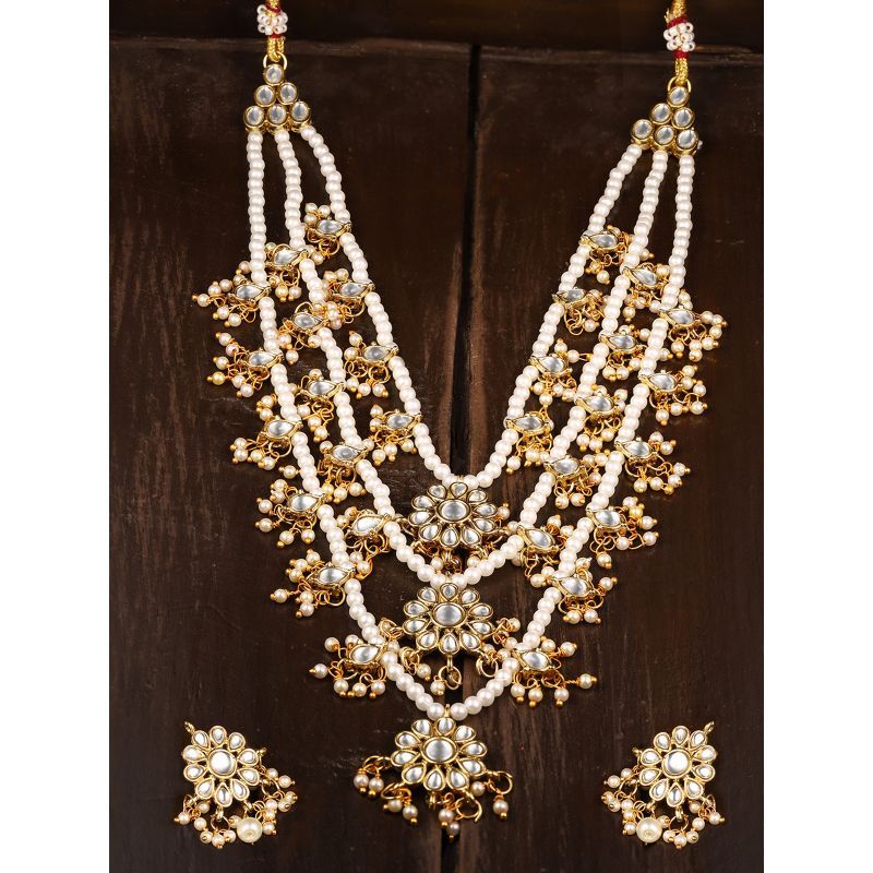 Pearls Multi Layered Bridal Necklace 