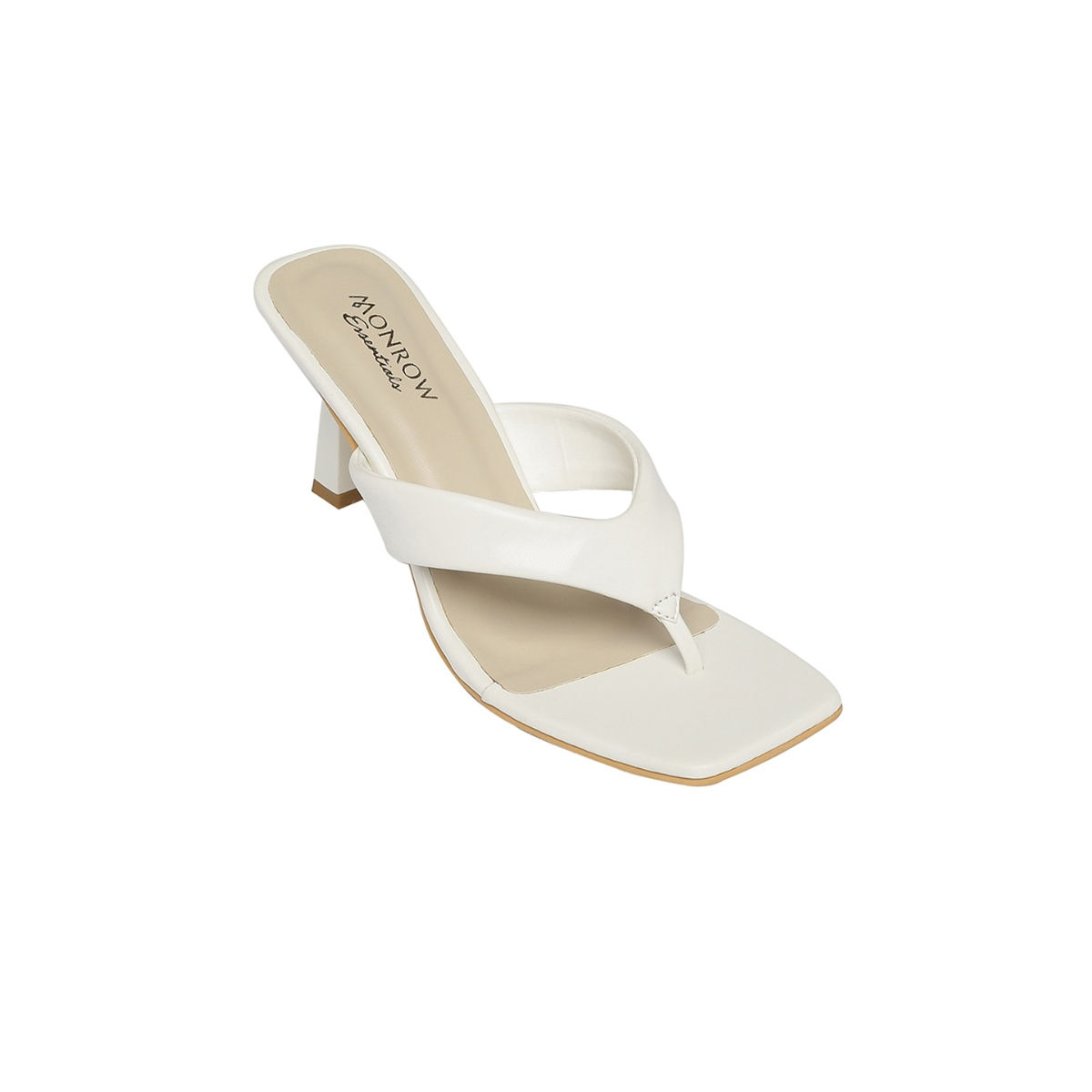 White kitten online heel thong sandals