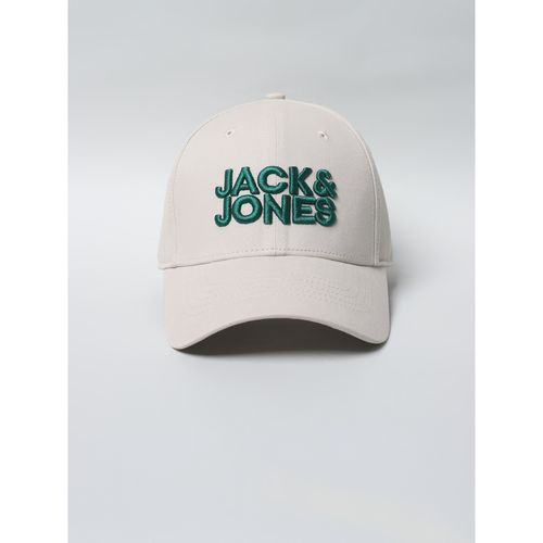 Buy Jack Jones Beige Embroidered Logo Baseball Cap Online