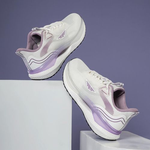 Red Tape Women Colorblocked White Lavender Athleisure Sports Shoes (UK 3)