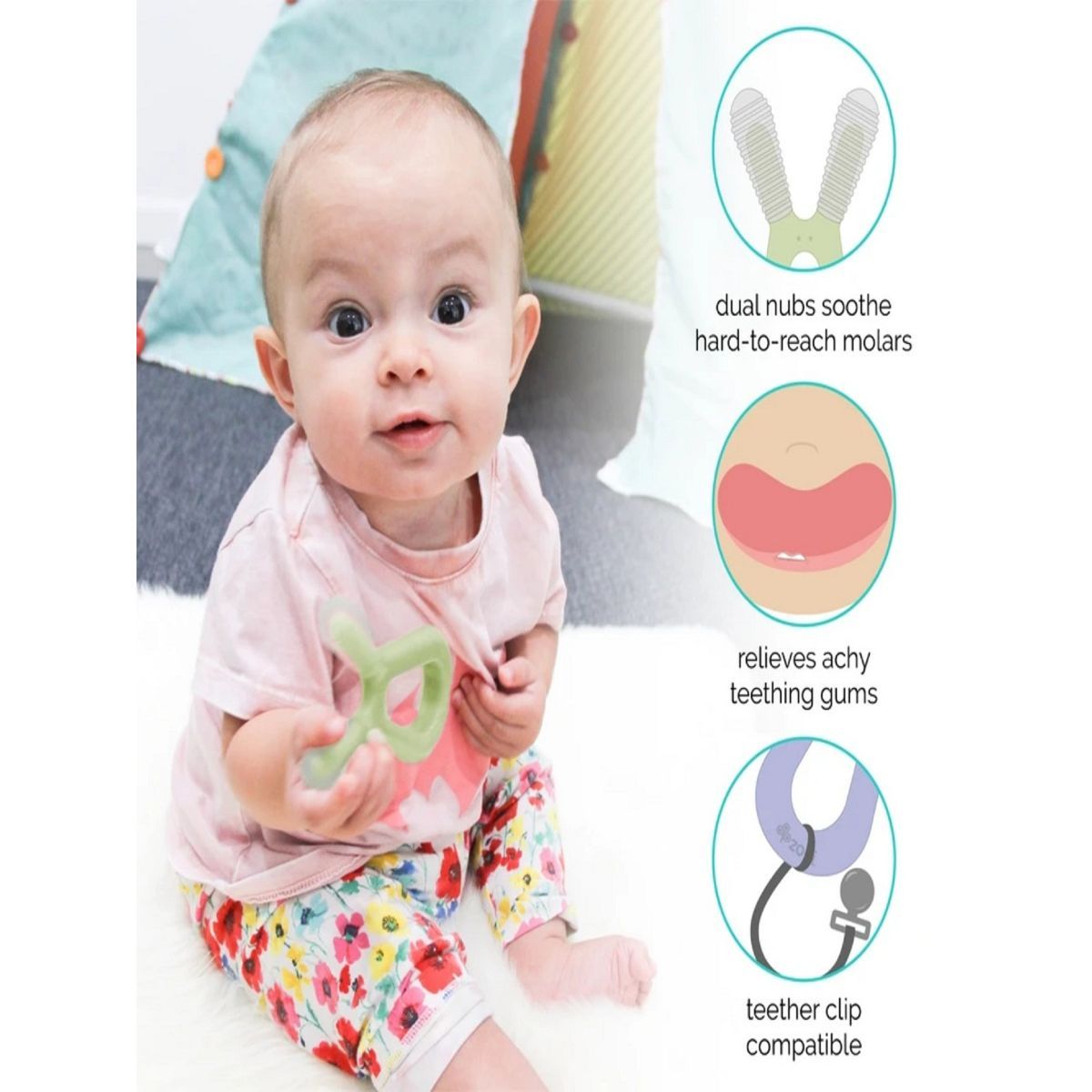 Zoli Bunny Teether MultiColor (Free Size) Buy Zoli Bunny Teether