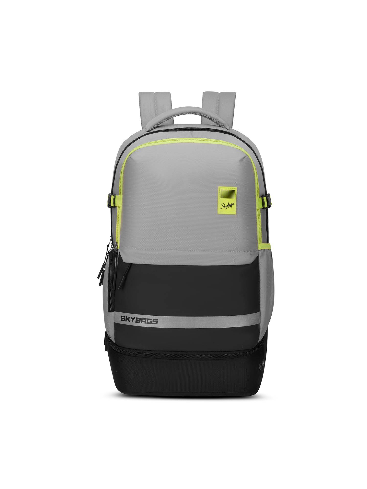 Skybags Unisex Basecamp Grey 17 Compatible Laptop Backpack