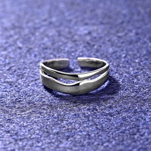 Buy CLARA Pure 925 Silver Casual wear Adjustable Thumb Band Finger